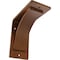 Ekena Millwork Morris Steel Bracket, Hammered Copper 3"W x 6"D x 6"H BKTM03X06X06MOHCO - alternate 1